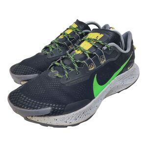 NIKE Shoes PEGASUS TRAIL 3 Mens Size 11 Black Green Strike Sneaker DA8697-004